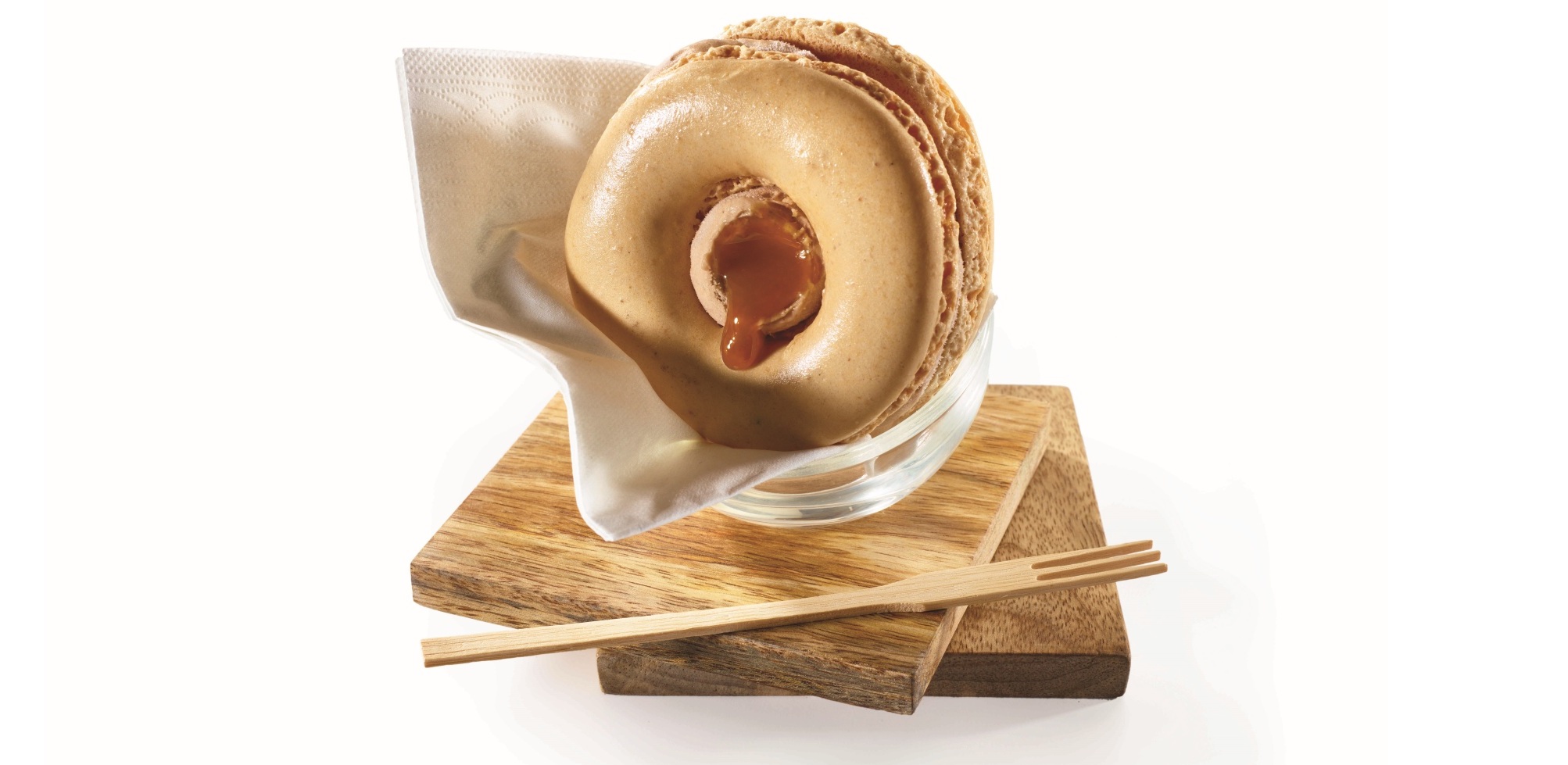 En photo, le Mac’doughnut, proposé par La Compagnie des Desserts.