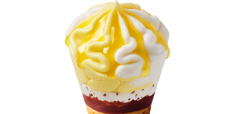 Le cône Lemon cheesecake proposé par Extrême.
